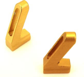 GPM Racing LS0204 - Gold Aluminum Slotted Servo Mount