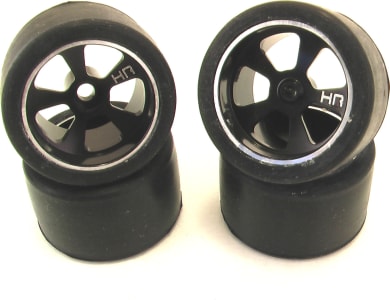 Hot Racing MCT55701 - discontinued Night Venus Lp Racing Tires & Wheels Set