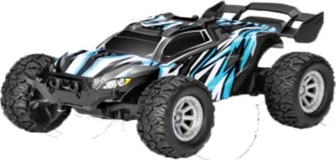 Imex Model Company Inc MIC1438-5658 - 1/32 Scale Micro Warrior 2.4ghz RC Car White/Blue