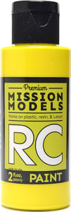 Mission Models MIOMMRC-004 - Yellow Water-Based Rc Airbrush Paint 2oz