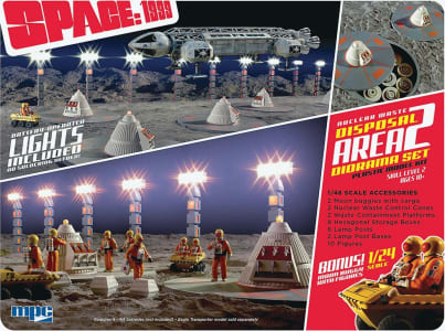 MPC MPC860 - Space: 1999 Nuclear Waste Area 2 Diorama/MoonBuggy