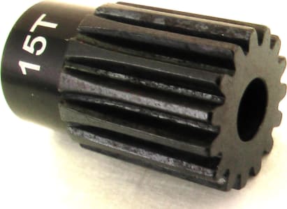 Hot Racing NSG215L - discontinued Long 15T Steel 32P Pinion Gear 5mm