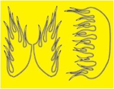 Parma PAR10832 - Outlined Flames Mask