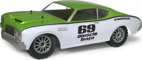 Parma PAR1244 - 1:10 69 Muscle Baja Sc (Olds Cutlass) .040 Inch Clear Body