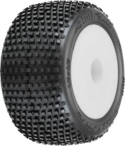 Pro-Line PRO1017713 - Hole Shot Tires Mounted White Mini-T 2.0 F/R pair