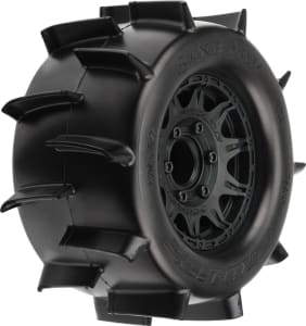 Pro-Line PRO118610 - Sand Paw 2.8 Paddle Tires Mounted Raid Black 6x30 Front/Rear (2)