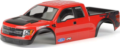 Pro-Line PRO3348-15 - Painted & Cut Ford F150 Raptor SVT Body Red: ST