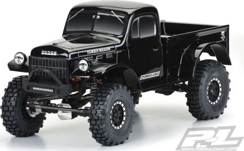Pro-Line PRO349918 - 1946 D0DGE Power Wagon Black 12.3 WB Crawlers