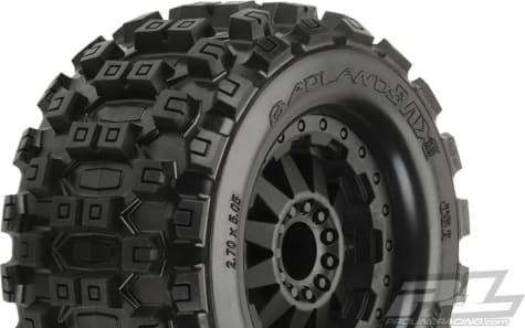 Pro-Line PRO10125-15 - discontinued Badlands MX28 2.8 Pre-Mounted F-11 Black Wheels 2 :