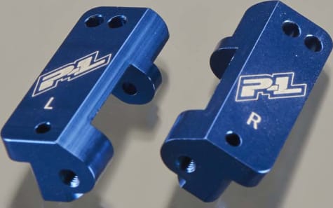 Pro-Line PRO6255-00 - discontinued Blue Aluminum Caster Blocks PRO-2/Slash 2WD