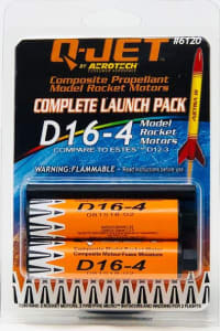 Quest Aerospace Rockets QUS6120 - D16-4 2-Pack Model Rocket Motors
