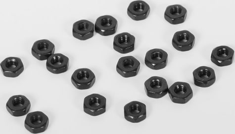 RC4WD RC4Z-S1144 - Regular M2 Black Nuts (20)