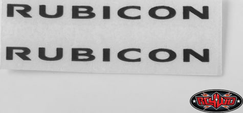 RC4WD RC4VVV-C0578 - RC4WD Rubicon Front Hood Logo for 1/18 Gelande II RTR (Black)