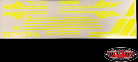 RC4WD RC4Z-B0165 - Rc4wd Clean Stripes for Mojave Ii 2/4 Door Decal Sheet (Yellow)