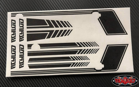RC4WD RC4Z-B0179 - Rc4wd Clean Stripes D90 Decal Sheet (Black)