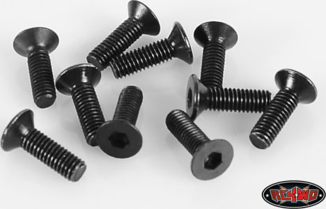 RC4WD RC4Z-S0860 - Steel Flat Head Cap Screws M3 X 10mm (10)