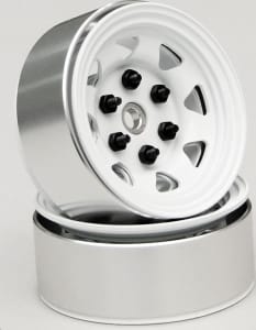 RC4WD RC4Z-W0035 - Stamped Steel 1.55 Stock White Beadlock Wheel