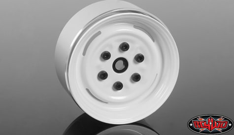 RC4WD RC4Z-W0288 - W0288 Vintage Yota 6 Lug Stamped Steel 1.55 Beadlock Wheels (Whi