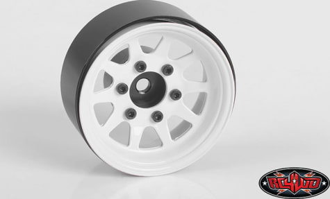 RC4WD RC4Z-W0309 - OEM 6-Lug Stamped Steel 1.55 Beadlock Wheels (White)