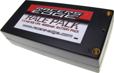 Racers Edge RCELP2S400060C - discontinued 60c 4000mah 2s Short LiPo with Deans Wire Set