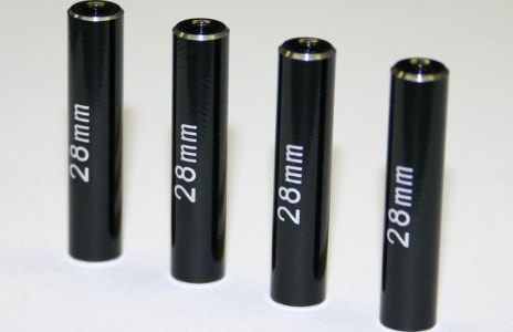 Hot Racing RCL62801 - discontinued Aluminum Standoff Post Link 6x28mm w/ M3 Threads (B