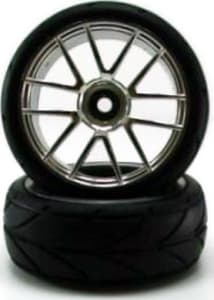 Redcat RER02020c - Chrome Road Wheels 2 pieces