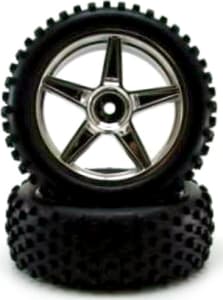 Redcat RER06010c - Chrome front wheels and tires 2 pieces