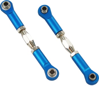 Redcat RER06048B - Turnbuckle w/ machined aluminum rod ends (2 pieces)(blue)