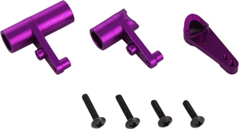 Redcat RER102057 - Aluminum Servo Saver and Bell Crank Set Purple