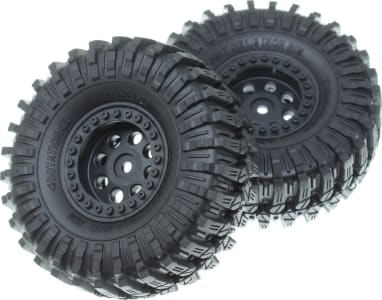 Redcat RER30788 - Pre-Mounted Mt-9 Mud Terrain Tire On Beadlock Wheels (1pr)