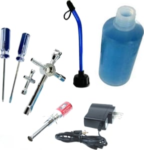 Redcat RER80142A - Starter Kit Includes: Tools Fuel Bottle Rechargeable Glow Plug