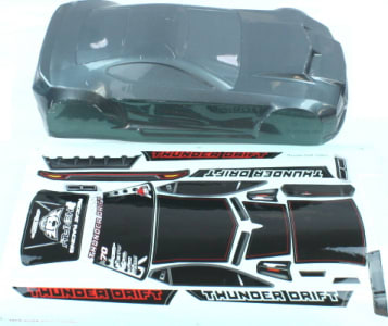 Redcat RERBS204-008T - Gun Metal Body w/sticker All plastic parts(Wing (w/wing mount