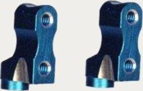 GPM Racing RGT2406 - Associated RC10gt Blue Aluminum Steering Servo Mounts