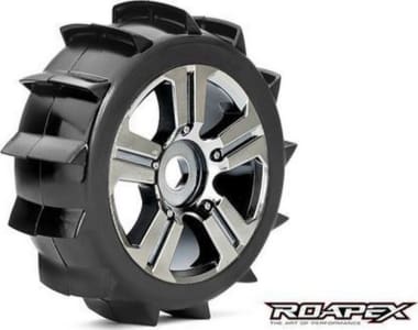 Roapex R/C ROPR5004-CB - discontinued Paddle 1/8 Buggy Tire Chrome Wheel with 17mm Hex Mo