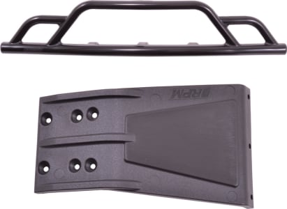 RPM R/C Products RPM73682 - Front Bumper & Skid Plate BLK: DESC410