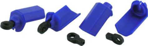 RPM R/C Products RPM80405 - discontinued Shock Shaft Guard Blue Traxxas Nitro Slash (4)