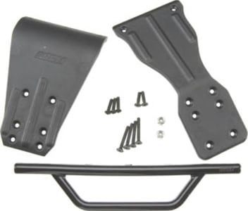 RPM R/C Products RPM70902 - discontinued Front Bumper Skid Plate Chassis Brace Black:SC10