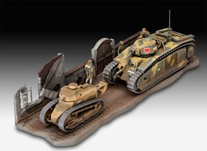 Revell RVL03278 - 1/76 Char B.1 bis & Renault FT.17