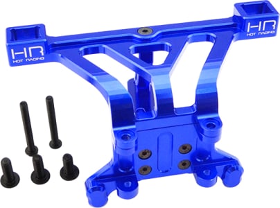 Hot Racing RVO29M06 - Aluminum Front Body Mount (Blue) - E-Revo Revo Slayer Summit