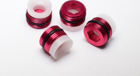Hot Racing RVXS2102 - Replacement Red O-Ring Lock Ball Cap for VXS2101/VXS21G01
