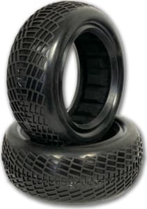 Raw Speed RC RWS100103SLB - Radar 2w Buggy Front Tire - Soft Long Wear Compound Black Insert