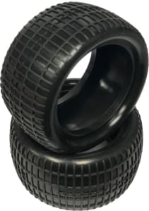 Raw Speed RC RWS100302SLB - Waffle Buggy Rear Tire - Soft Long Wear with Black Insert