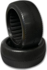 Raw Speed RC RWS180209SB - Supermini 1/8 Truggy Tire - Soft with Black Insert (2)