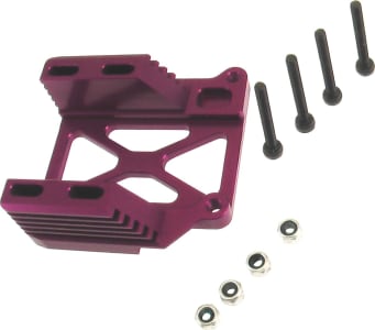 Hot Racing SAV8007 - HPI Savage Purple Sloted Heat Sink Engine Mount