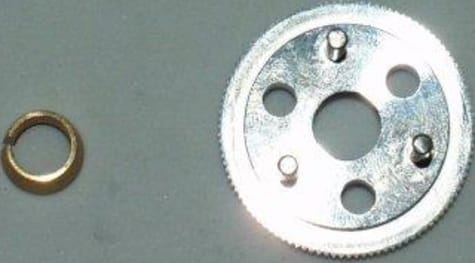 Hot Racing SAV110008M3 - discontinued HPI Savage Silver Aluminum Vented 3 Shoe Flywheel 3