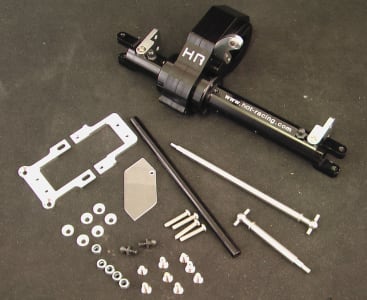 Hot Racing SCP12LC01 - discontinued Black Aluminum Moa Steering Axle Kit Axial Ax10 Scx