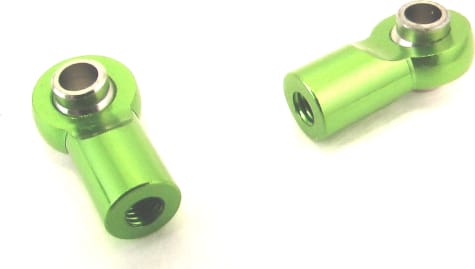 Hot Racing SCP160HBE05 - Green Aluminum Pipe Ball End (2)