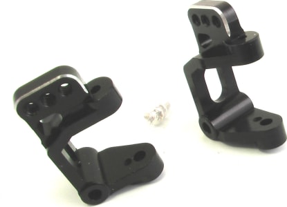 Hot Racing SCT1901 - Black Aluminum Front (25 Deg) Caster Blocks