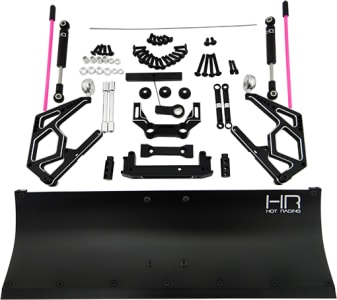 Hot Racing SCX1213P01 - discontinued Black Aluminum Snow Plow Kit Axial Scx10 Scx10 Ii
