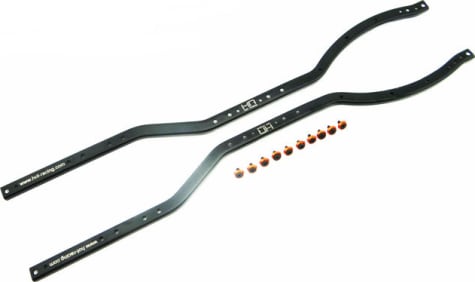 Hot Racing SCX1401A03 - Black & Orange Steel Chassis Frame Rails Axial Scx10 Scx10 Ii